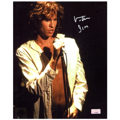 Val Kilmer Autographed The Doors Jim Morrison 8×10 Photo with Jim Inscription