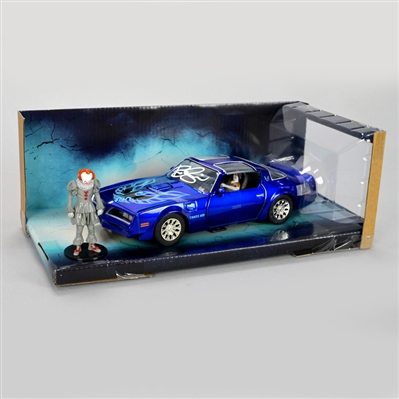 Bill Skarsgard Autographed IT 1:24 Scale Henry Bowers Pontiac Firebird Die-cast Car with 2.75" Pennywise Figure
