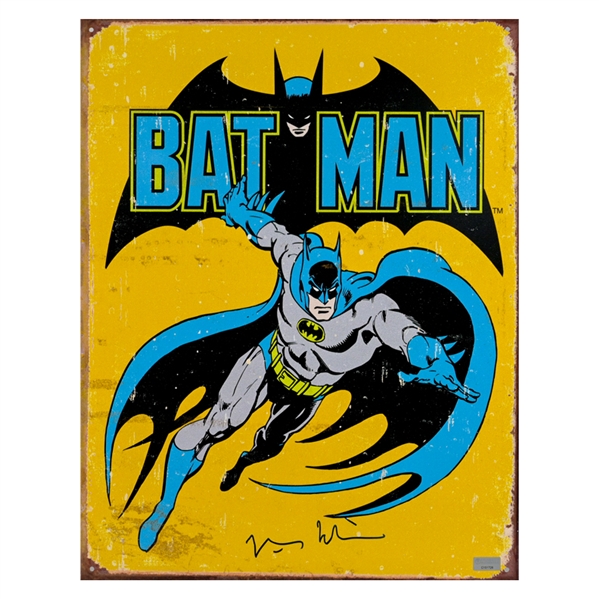 Val Kilmer Autographed Batman 16" Metal Sign