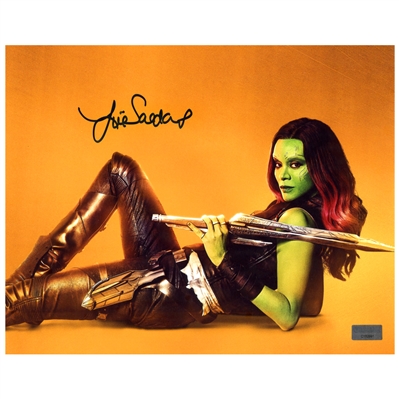 Zoe Saldana Autographed Avengers Gamora 8x10 Photo