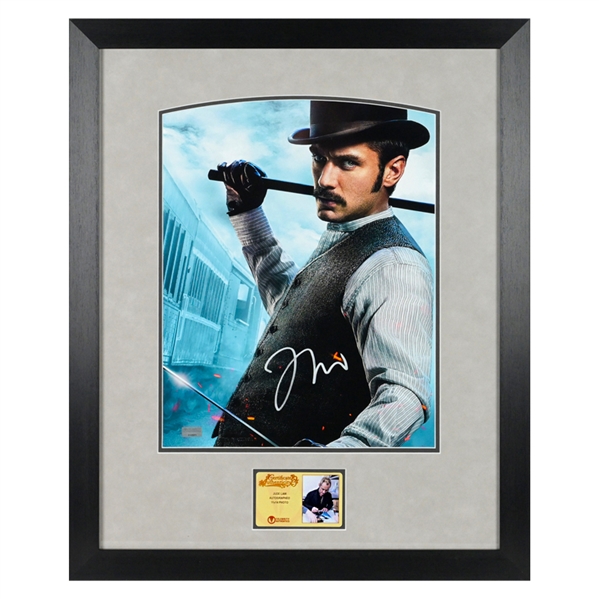  Jude Law Autographed Sherlock Holmes Watson 11x14 Framed Photo