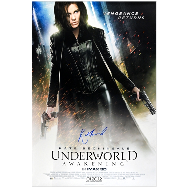 Kate Beckinsale Autographed 2012 Underworld Awakening Original 27x40 Double-Sided Movie Poster