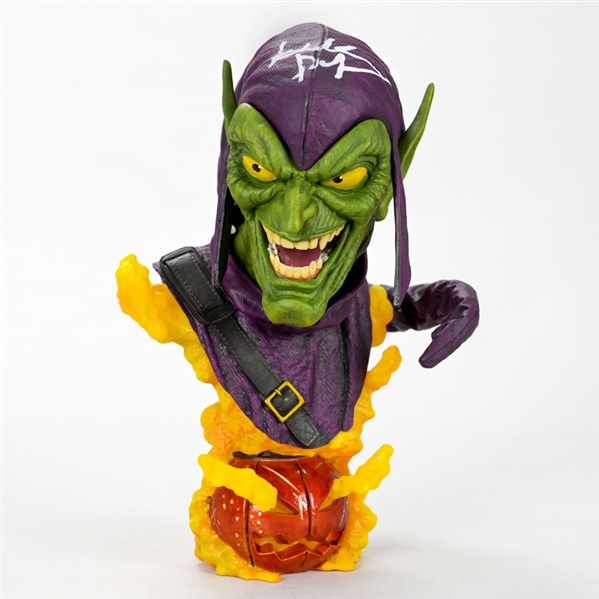 Willem Dafoe Autographed Marvel Green Goblin 1/2 Scale Resin Bust