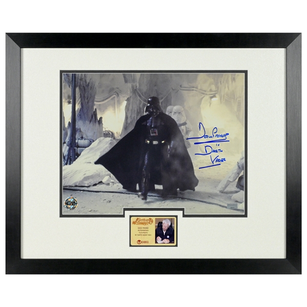 David Prowse Autographed Star Wars: The Empire Strikes Back Darth Vader 11x14 Echo Base Invasion Framed Photo