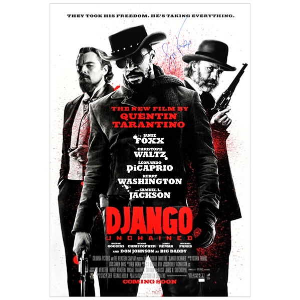 Jamie Foxx Autographed Django Unchained Original International Double-Sided 27x40 Movie Poster