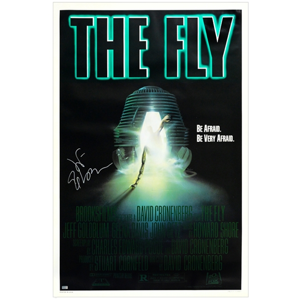 Jeff Goldblum Auographed The Fly Original 27x40 Single-Sided Movie Poster
