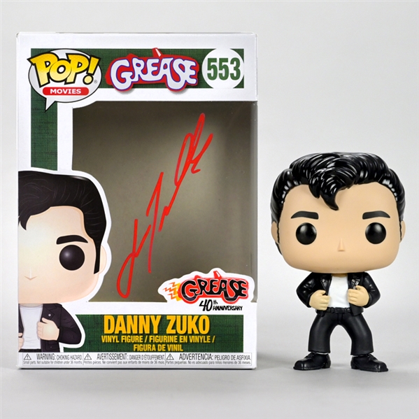 John Travolta Autographed Grease Danny Zuko #553 POP! Vinyl Figure