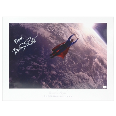 Brandon Routh Autographed 20×26 Superman Returns Globe Fine Art Photo