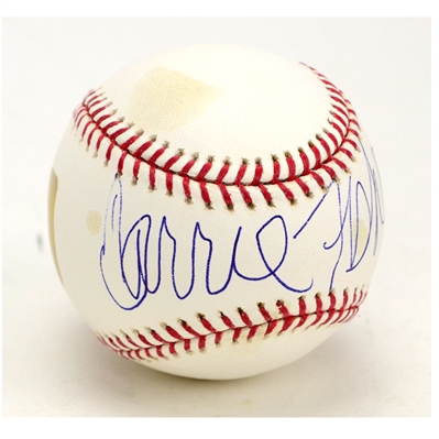 Carrie Fisher Autographed Official Major League Baseball