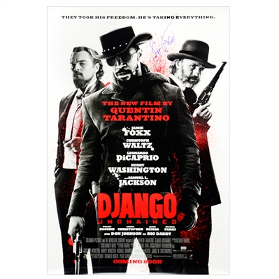 Jamie Foxx Autographed Original Django Unchained 27x40 International Double-Sided Movie Poster