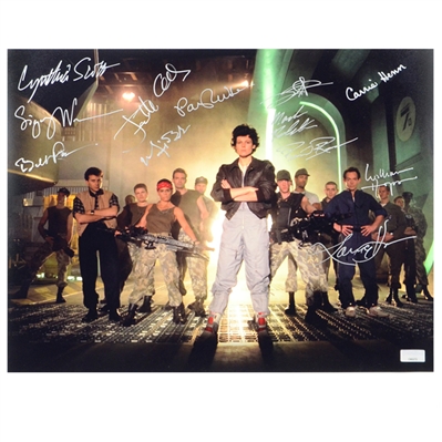 Aliens Cast Autographed Locked and Loaded 11x14 Photo