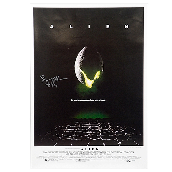 Sigourney Weaver Autographed 27x40 Alien Movie Poster