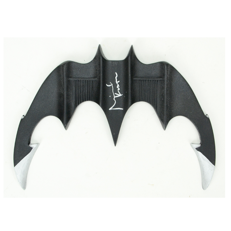 Lot Detail - Michael Keaton Autographed 1:1 Scale Batman Batarang #49/150