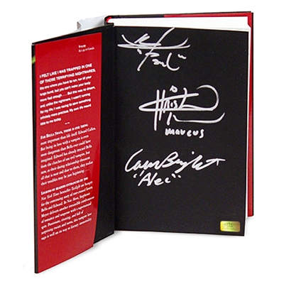 Cameron Bright, Christopher Heyerdahl and Alex Meraz Autographed Twilight New Moon Book