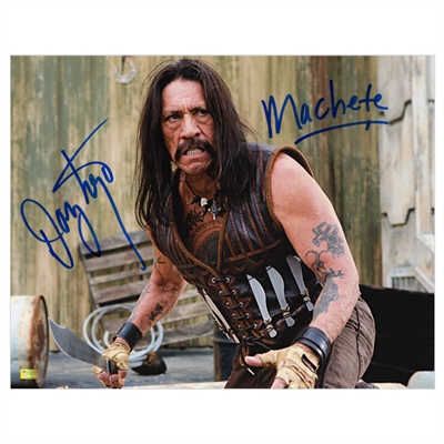 Danny Trejo Autographed 11×14 Machete Attack Photo