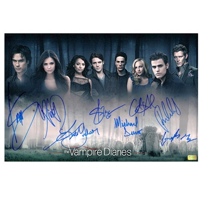 The Vampire Diaries Cast Autographed 11×17 Photo