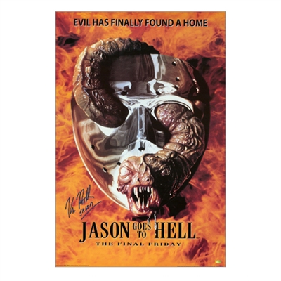 Kane Hodder Autographed 24×36 Jason Goes to Hell The Final Friday Poster