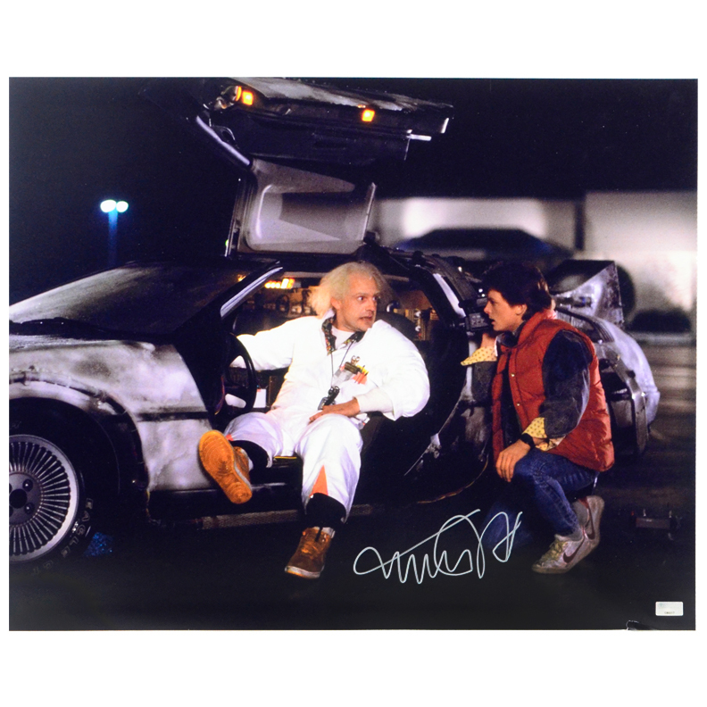 Lot Detail - Michael J. Fox Autographed Back to the Future 16x20 ...