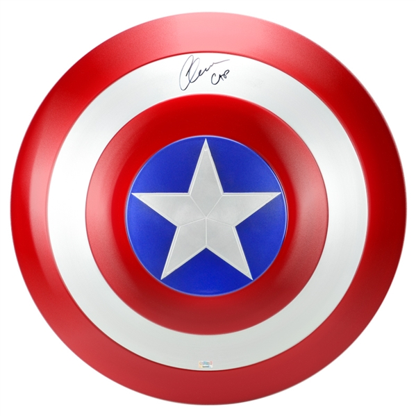 Chris Evans Autographed Captain America Winter Soldier Shield