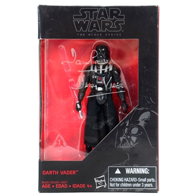 David Prowse Autographed Star Wars Black Series Darth Vader Action Figure