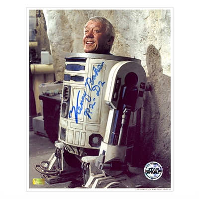 Kenny Baker Autographed Star Wars 8x10 Inside R2-D2 Photo