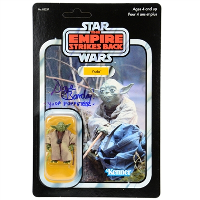 David Barclay Autographed Star Wars: The Empire Strikes Back Yoda Original Trilogy Action Figure