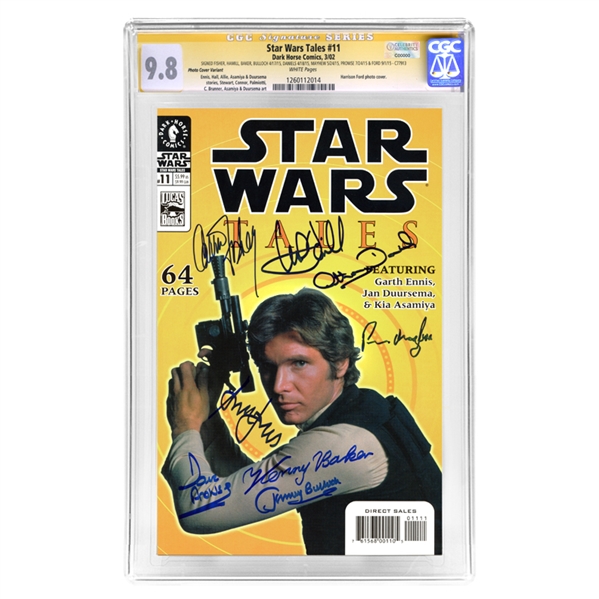 Star Wars Cast Autographed CGC SS Signature Series 9.8 Dark Horse Star Wars Tales #11 Comic