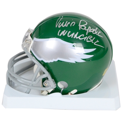 Vince Papale Autographed Philadelphia Eagles Invincible Mini-Helmet