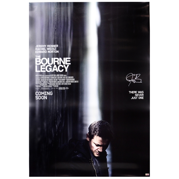 Jeremy Renner Autographed Original 27x40 The Bourne Legacy International D/S Poster