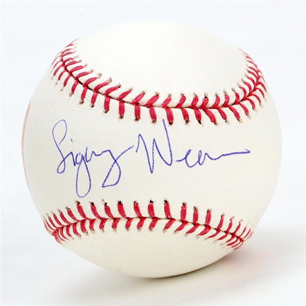 Sigourney Weaver Autographed Rawlings Official Baseball