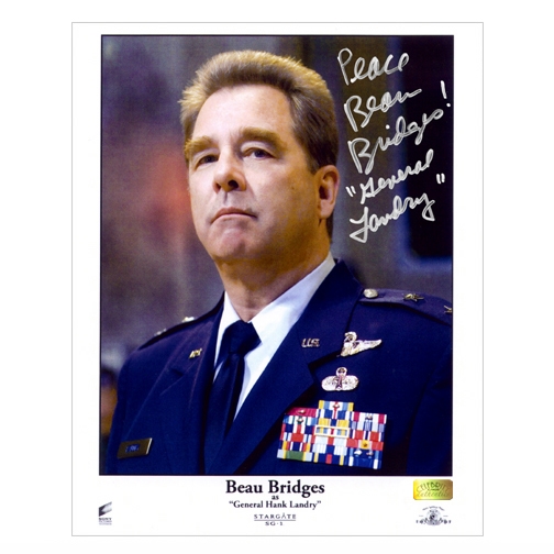 Beau Bridges Autographed 8x10 Stargate: SG-1 Major General Hank Landry Photo