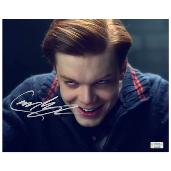 Cameron Monaghan Autographed Gotham 8x10 Joker Photo