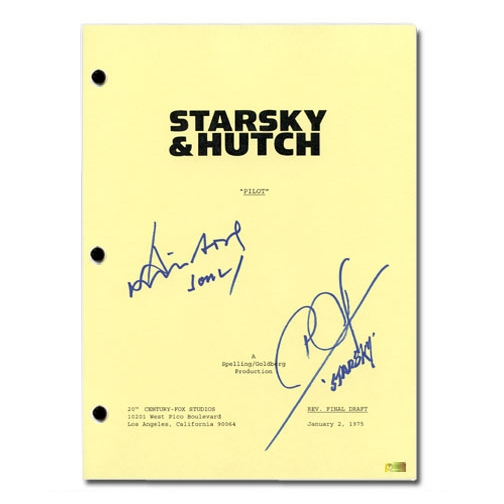 David Soul and Paul Michael Glaser Autographed Starsky and Hutch Pilot Script