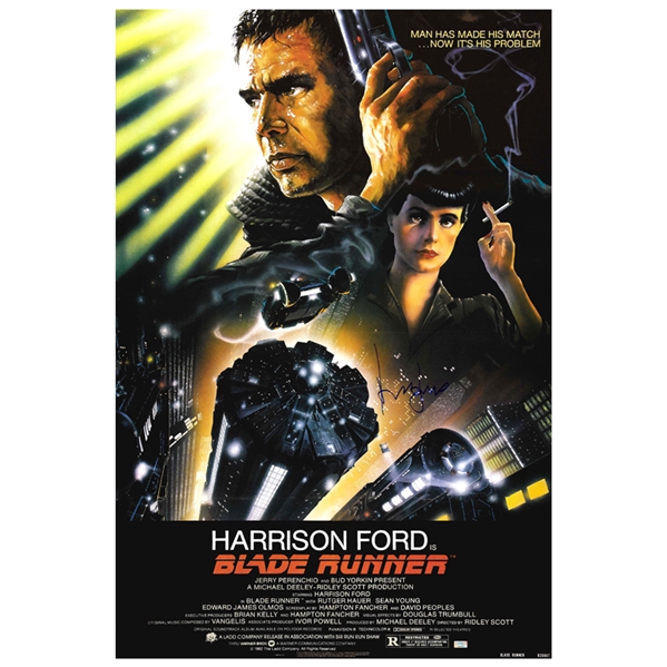 Harrison Ford Autographed 27x40 Blade Runner Poster