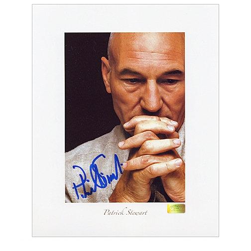 Patrick Stewart Autographed 8x10 Portrait Art Print