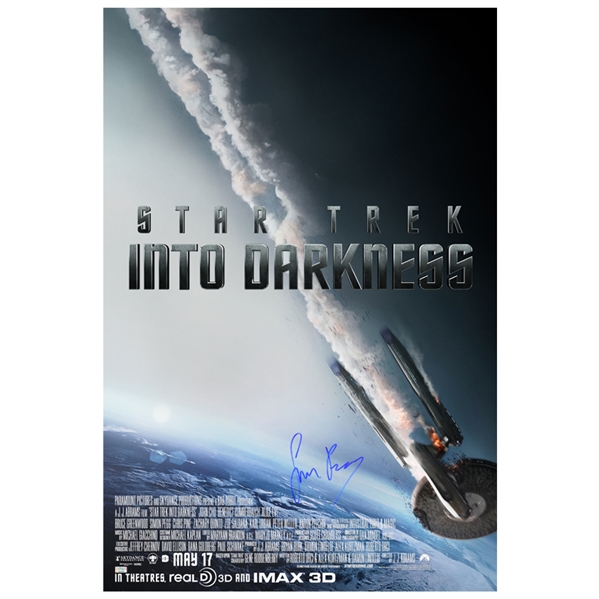 Simon Pegg Autographed 24x36 Star Trek: Into Darkness Poster