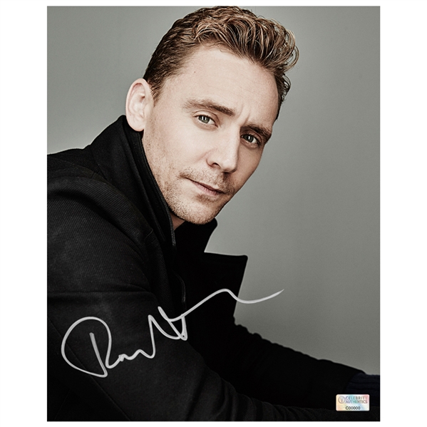 Tom Hiddleston Autographed 8x10 Portrait Photo