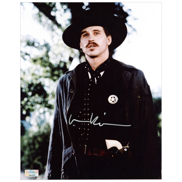 Val Kilmer Autographed Tombstone 8x10 Doc Holliday Photo