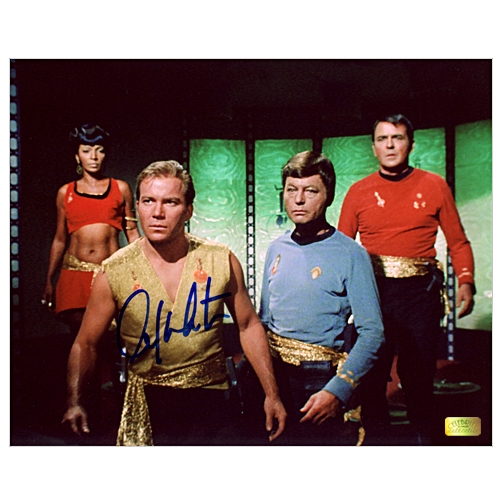 William Shatner Autographed 8x10 Star Trek Scene Photo