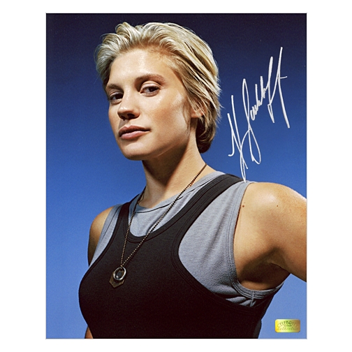 Katee Sackhoff Autographed 8x10 Battlestar Galactica Blue Photo