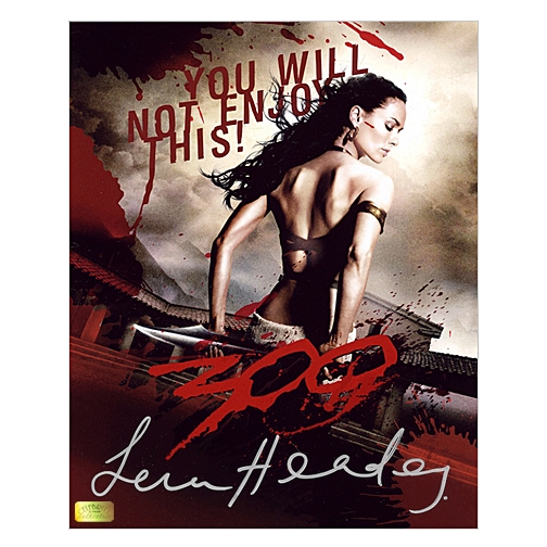 Lena Headey Autographed 8x10 Queen Gorgo 300 Poster