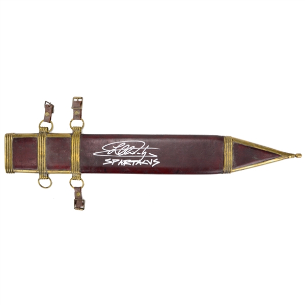 Liam McIntyre Autographed Screen Used Spartacus: War of the Damned Sword Sheath with LOA Signed by Mr. McIntyre