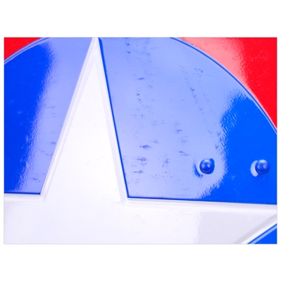Stan Lee and Hayley Atwell Autographed Captain America Shield