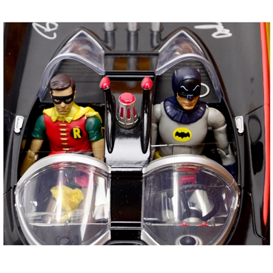 Adam West and Burt Ward Autographed Classic TV Series Deluxe Batmobile