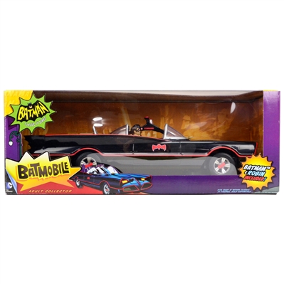 Adam West and Burt Ward Autographed Classic TV Series Deluxe Batmobile
