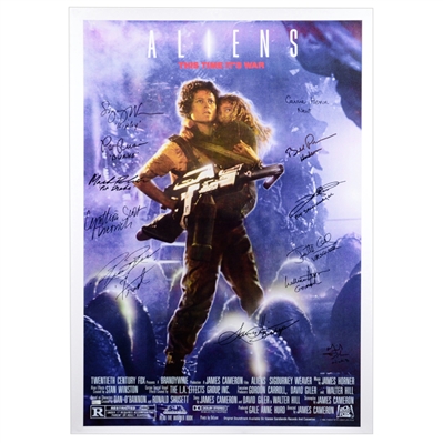 Aliens Cast Autographed 27x40 Aliens Poster