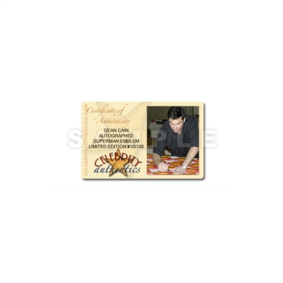 Dean Cain Autographed Superman Emblem #1/100