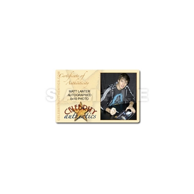 Matt Lanter Autographed 8×10 Star Wars: The Clone Wars Anakin Skywalker Photo