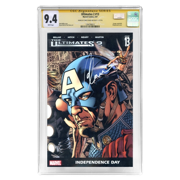 Chris Evans Autographed Ultimates 2 #13 CGC SS 9.4 Comic