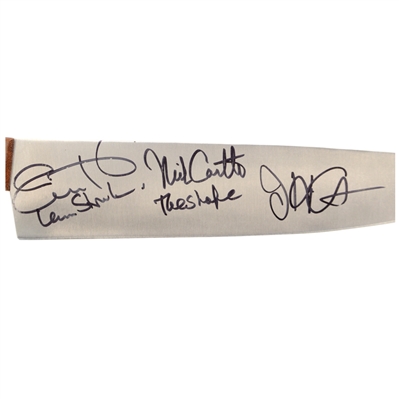 Jamie Lee Curtis, Nick Castle and John Carpenter Autographed Halloween Knife
